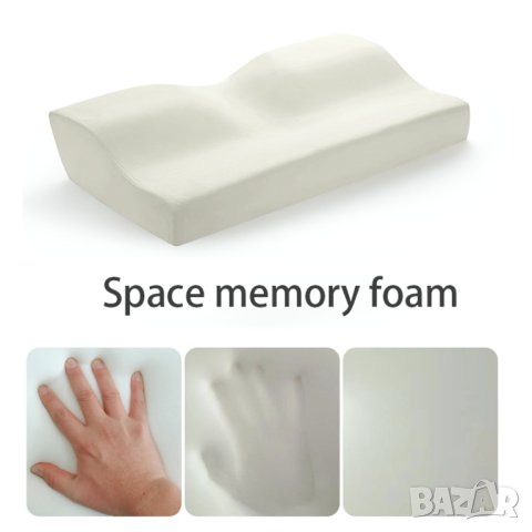 Топ цена! Нова Ортопедична  мемори възглавница, Висококачествен латекс + калъф с цип, снимка 6 - Възглавници - 40617429