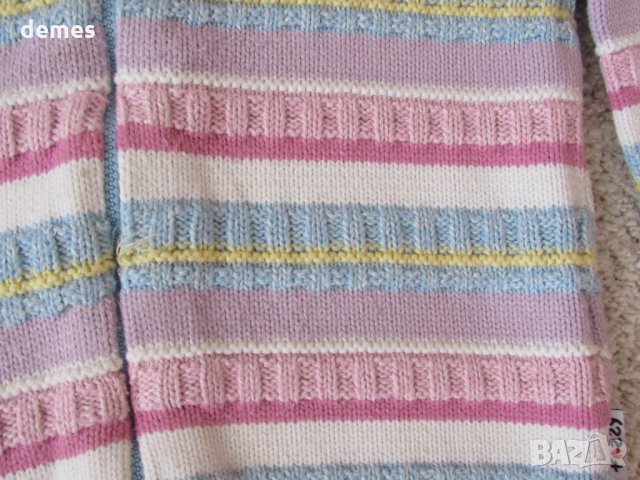 Машинно плетена жилетка за момиче с цип, размер 164, снимка 6 - Детски пуловери и жилетки - 34635980