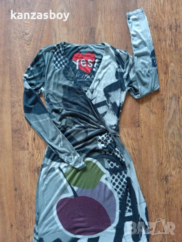 DESIGUAL multicoloured dress - дамска рокля р-р М, снимка 4 - Рокли - 53574168