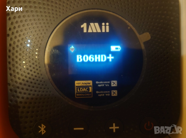 1Mii B06HD+ HiFi Bluetooth 5.1 приемник с aptX HD и LDAC, вграден DAC, с опаковка, снимка 2 - Аудиосистеми - 52872138