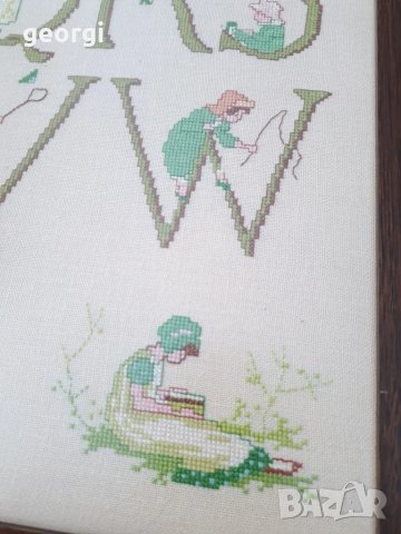 гоблен с азбуката на латиница, снимка 7 - Гоблени - 47720346