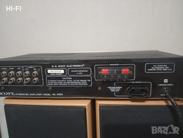 Scott 405A, снимка 4 - Ресийвъри, усилватели, смесителни пултове - 52571646