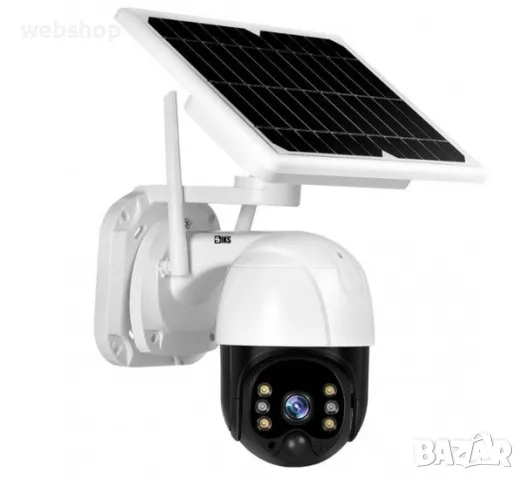 Автономна соларна 5G PTZ камера със сим карта за външно наблюдение през телефон, снимка 1