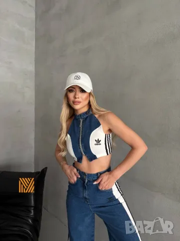 дамски комплект деним adidas, снимка 2 - Комплекти - 50417079