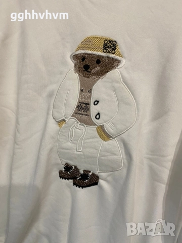 блуза с мече в два цвята, снимка 3 - Блузи с дълъг ръкав и пуловери - 52099772