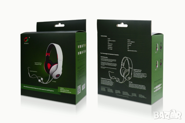 Качествени Антирадиационни слушалки Ibrain, Air Tube Headphones, EMF защита, 3.5mm жак, Черни , снимка 6 - Слушалки и портативни колонки - 44865173