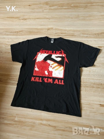 Оригинална мъжка тениска Gildan x Metallica Kill Em All, снимка 2 - Тениски - 50469992