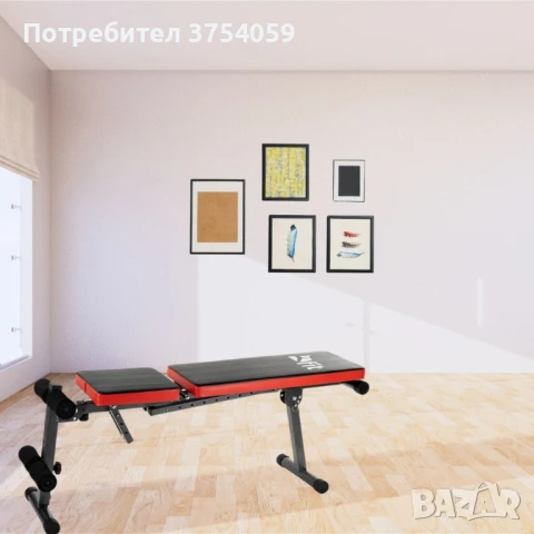 Сгъваема лежанка, до 100 kg, снимка 3 - Фитнес уреди - 48356120