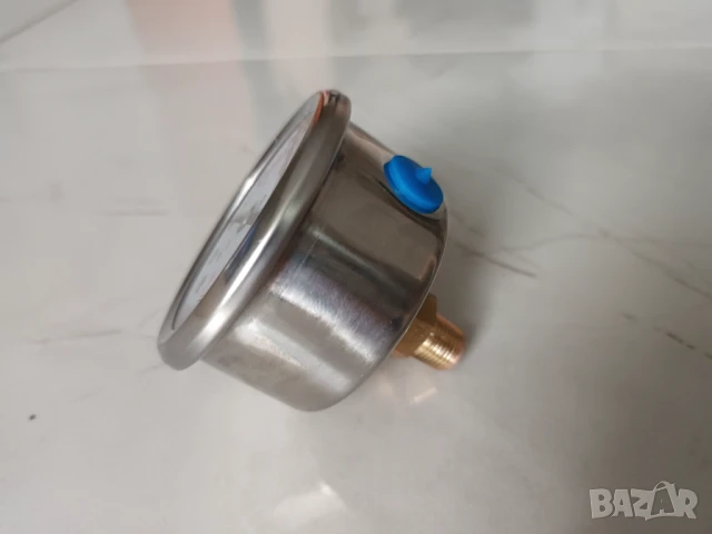 Универсален манометър с глицерин 0-100bar, 0-100бара, 1450psi, 1/8NPT 50мм, снимка 2 - Аксесоари и консумативи - 51421645