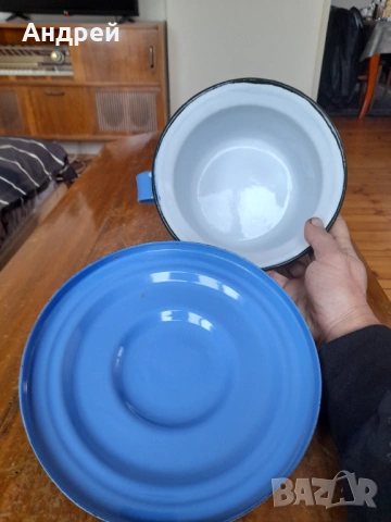 Старо емайлирано гърне,Цокало #3, снимка 3 - Други ценни предмети - 53010207