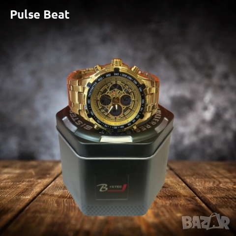 Луксозен златист часовник BISTEC – съвършенство в детайлите