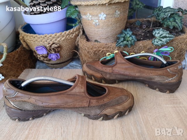 Обувки Skechers 40.5н.Естествена кожа, велур , снимка 5 - Дамски ежедневни обувки - 40013735