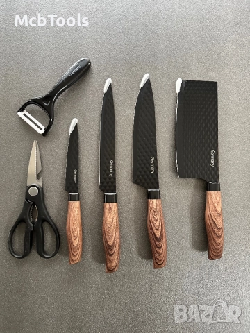 Комплект кухненски ножове 6 части, снимка 2 - Други - 52621466