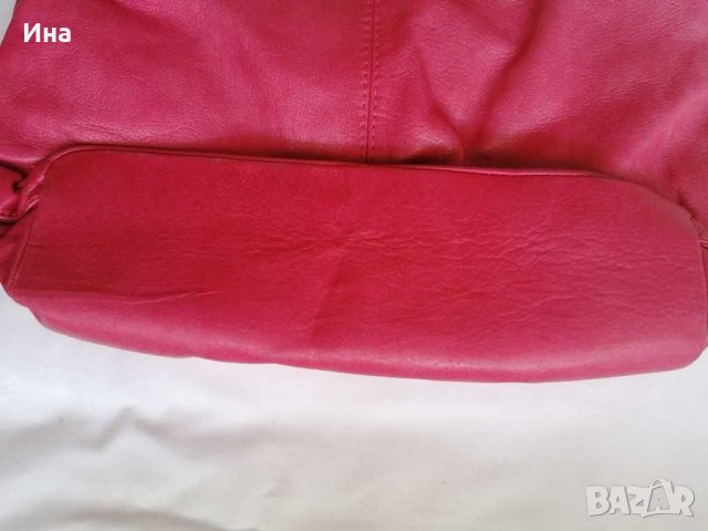 Тъмно Розова ест. кожа, снимка 4 - Чанти - 33411211