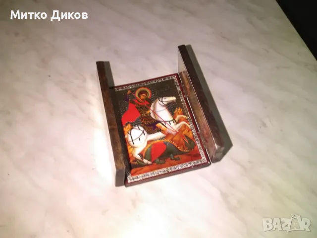 Икона нова 3 части сгъваема с гръб икона 167х115мм и 115х82мм и 115х42мм, снимка 2 - Икони - 48593239