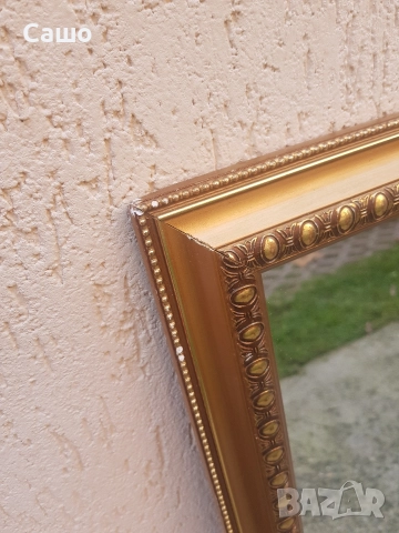 Огледало Кристално Позлатено, снимка 2 - Антикварни и старинни предмети - 52878053