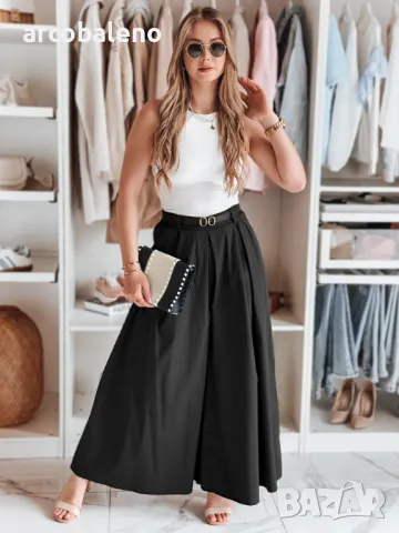 Дамска пола-панталон с колан FLOWES, 4цвята , снимка 14 - Панталони - 49611628