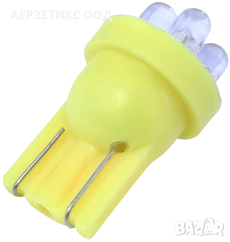 КРУШКА T10 W5W ОРАНЖЕВА 12V 4LED, снимка 2 - Аксесоари и консумативи - 52307214