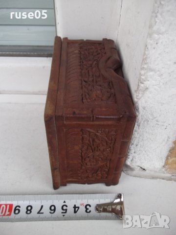 Кутия за свиване на цигари дървена резбована, снимка 3 - Други ценни предмети - 35573042