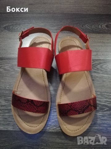 Червени сандали , снимка 3 - Сандали - 33508095