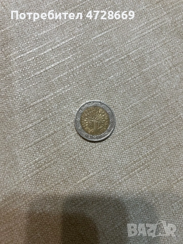2 евро монета с изместен център от 2000 година, снимка 5 - Други ценни предмети - 53360221