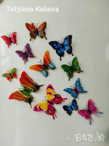 3Д пеперуди за декорация, снимка 2 - Декорация за дома - 32818290