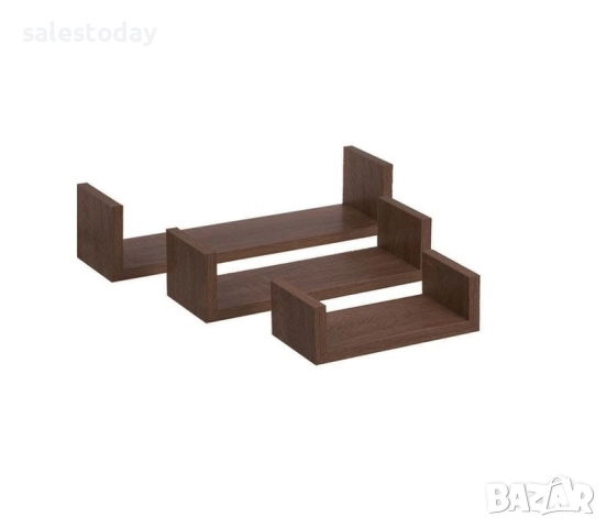 Рафт за баня, бял, Пластмасов, двоен