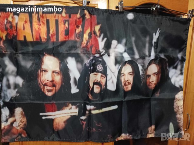 PANTERA Flag 60 см на 90 см-15 лв, снимка 1 - Китари - 43612948