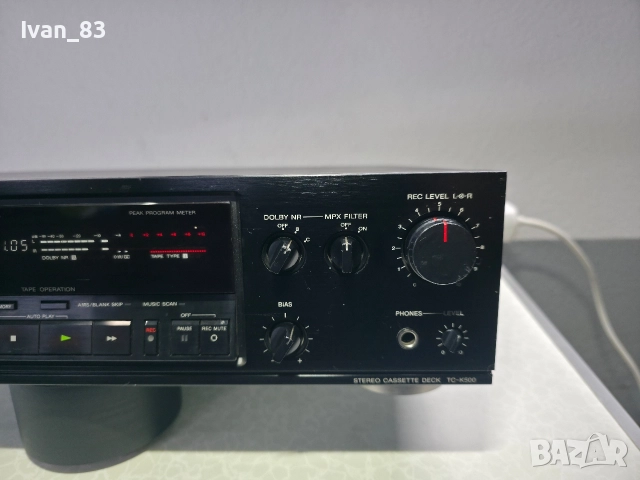 Касетен дек Sony tc K 500 , снимка 2 - Декове - 52740215