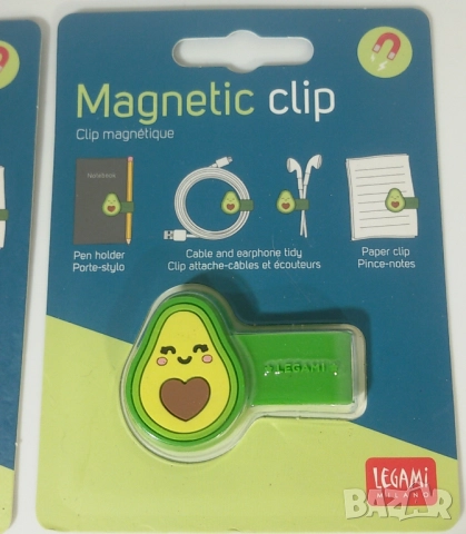Legami - 2 силиконови уайндъри/навивачи и 3 магнитни щипки/клипс - аксесоари за слушалки, кабели, снимка 5 - Други стоки за дома - 51747145
