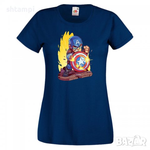 Дамска тениска Marvel Captain America 2 Игра,Изненада,Подарък,Геймър,, снимка 6 - Тениски - 36740956