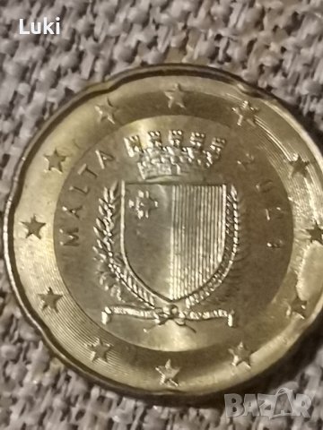 20 евроцента Малта 2021 година. Северно злато. , снимка 3 - Нумизматика и бонистика - 43185074
