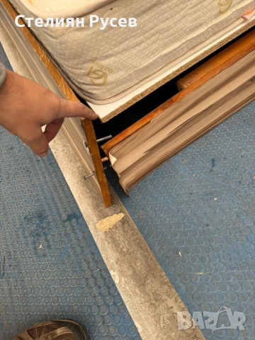 0502  спалня , легло с гардероб и шкафове цена 150 евро  общо за всичко - 190/145см размер на легло , снимка 3 - Спални и легла - 53377155