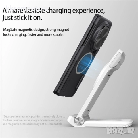 NILLKIN Super Frosted Shield Prop Калъф + Скрийн Протектор за Huawei Mate X6 – Черен, MagSafe, Камер, снимка 4 - Калъфи, кейсове - 51955046