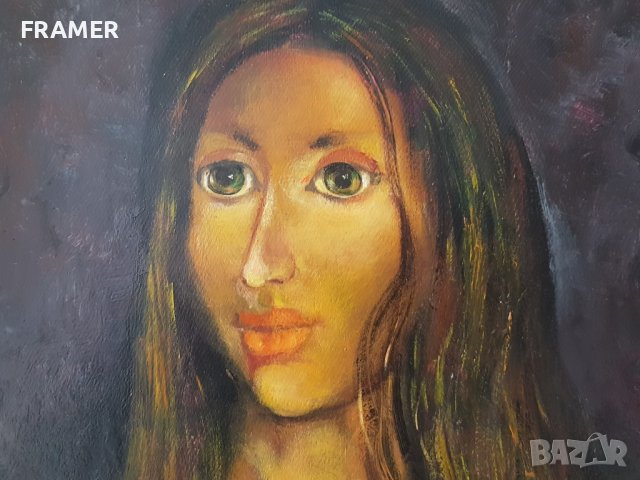 Митко Димитров 1946-2022 Дулсинея маслени бои 1990те години, снимка 4 - Картини - 43656909