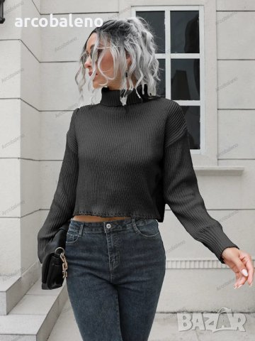 Дамски шикозен къс пуловер, 3цвята - 023, снимка 13 - Блузи с дълъг ръкав и пуловери - 43245814