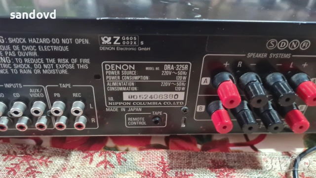 Ресийвър DENON  DRA-325R цена 75 евро, снимка 6 - Ресийвъри, усилватели, смесителни пултове - 53583522