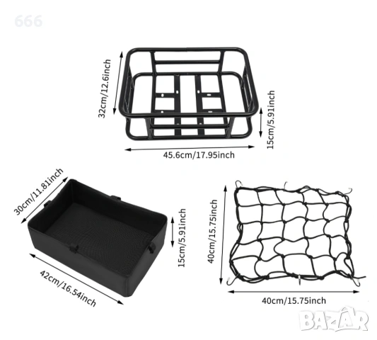 Задна кошница за велосипед, снимка 6 - Други стоки за дома - 53588136