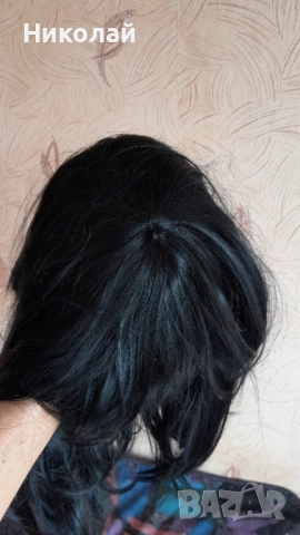 Две перуки - русолява и чисто черна, снимка 5 - Аксесоари за коса - 52550730