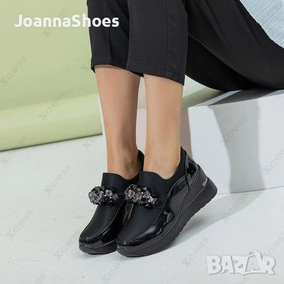 ДАМСКИ ОБУВКИ В ЧЕРЕН ЦВЯТ КОД32