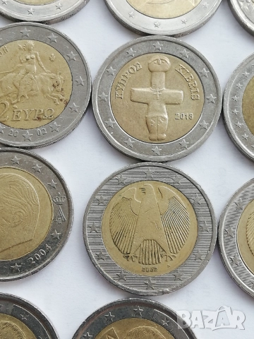 лот от 22 монети от 2 евро различни държави, снимка 12 - Нумизматика и бонистика - 47791967