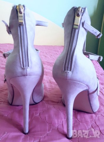 "Justfab"-бежови официални обувки, снимка 6 - Дамски обувки на ток - 43483884