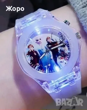 ДЕТСКИ СВЕТЕЩ ЧАСОВНИК ЛЕДЕНОТО КРАЛСТВО ЗА МОМИЧЕТА , снимка 3 - Детски - 47768661