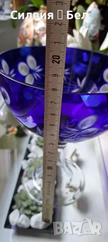 Ретро кристална купа/чаша, снимка 4 - Чаши - 48375439