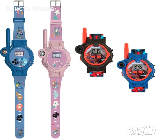 Стич детски часовник 2 броя с Walkie Talkie уоки токи Лило и Стич Disney Stitch, снимка 6 - Други - 50735707