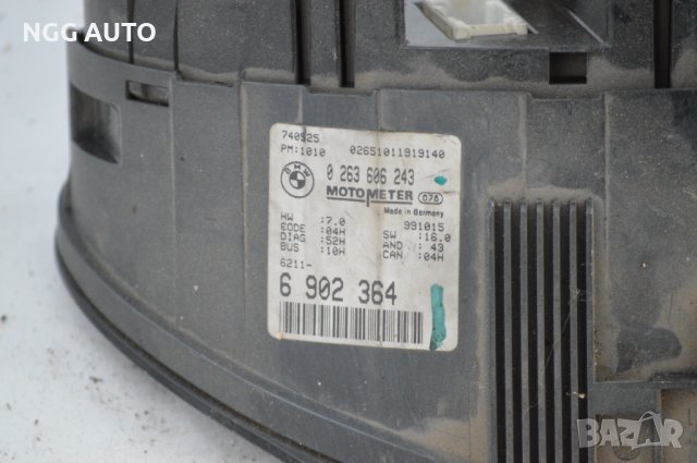 Табло Километраж за БМВ, BMW 3, E46, 6 902 364, 6902364, 0 263 606 243, 0263606243, снимка 4 - Части - 39888277