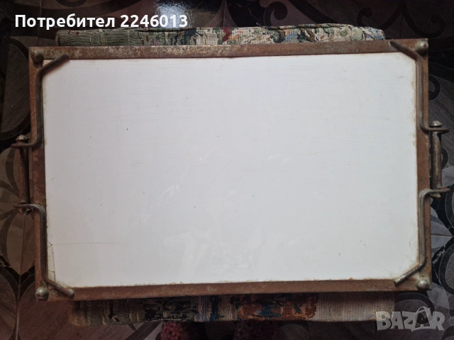 Стар антикварен поднос за сервиране, снимка 2 - Антикварни и старинни предмети - 53212633