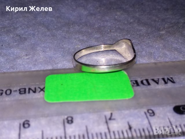 ИЗЯЩЕН АРИСТОКРАТИЧЕН СРЕБЪРЕН РЕТРО АРТ ЕМАЙЛИРАН ПРЪСТЕН ВИСОКА ПРОБА СРЕБРО МАЙСТОРСКО БИЖУ 36453, снимка 9 - Антикварни и старинни предмети - 39666381
