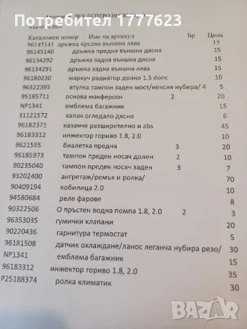 Авточасти за Деу Есперо.DAEWOO ESPERO