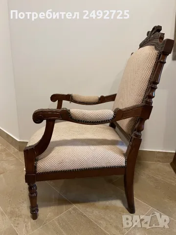 Кресло барок, масив дърво, 2 бр, снимка 3 - Дивани и мека мебел - 36272325